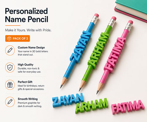 Personalized 3D Name Pencil ✏️